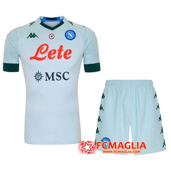 Kit Maglia Calcio SSC Napoli Seconda + Pantaloncini 2020/2021