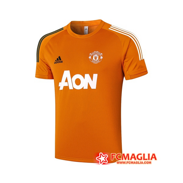 T Shirt Allenamento Manchester United Giallo 2020/2021