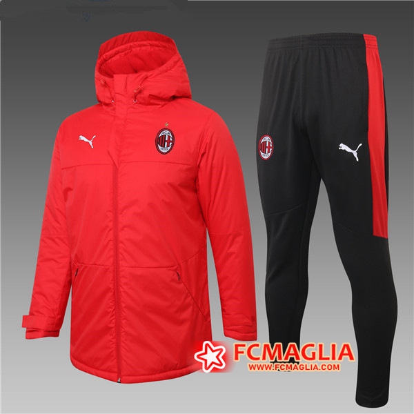 Piumino Calcio Milan AC Rosso + Pantaloni 2020/2021