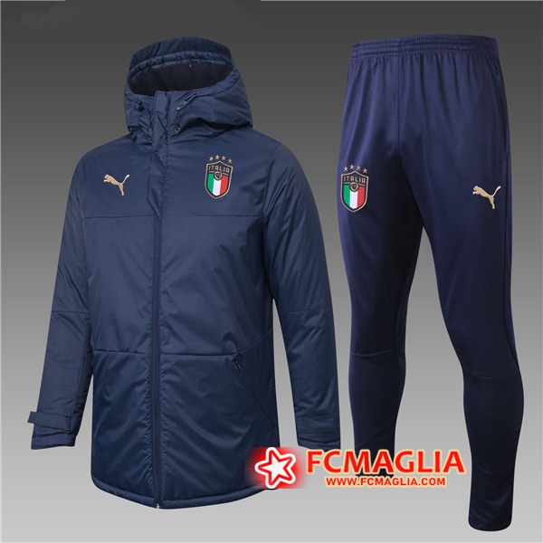 Piumino Calcio Italia Blu Marin + Pantaloni 2020/2021