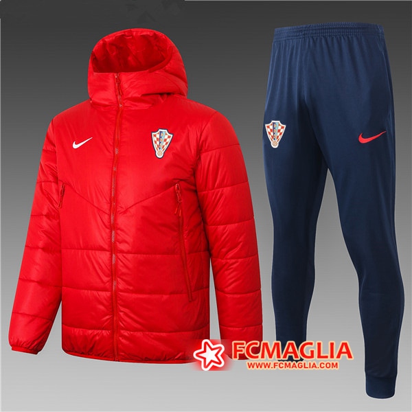 Piumino Calcio Croazia Rosso + Pantaloni 2020/2021
