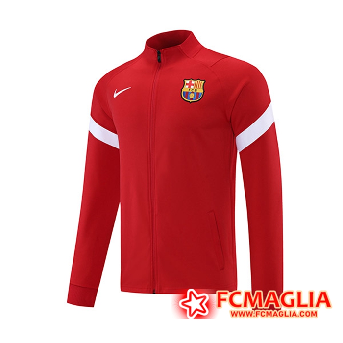 Giacca Calcio FC Barcellona Rosso/Bianca 2021/2022