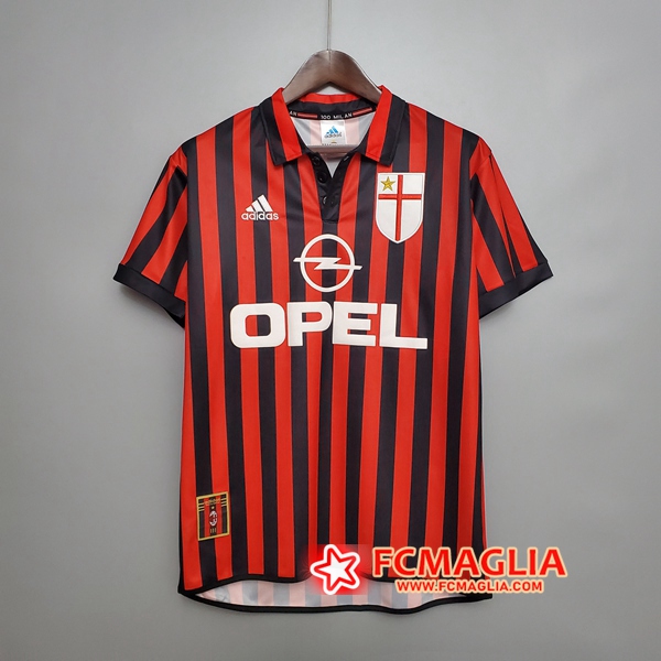 Maglia Calcio Milan AC Retro Prima 1999/2000
