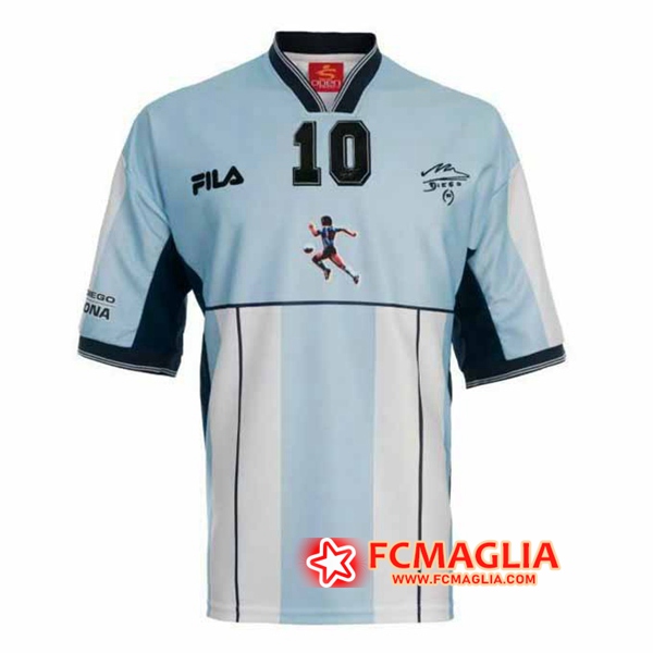 Maglia Calcio Argentina Retro 10 Maradona 2001