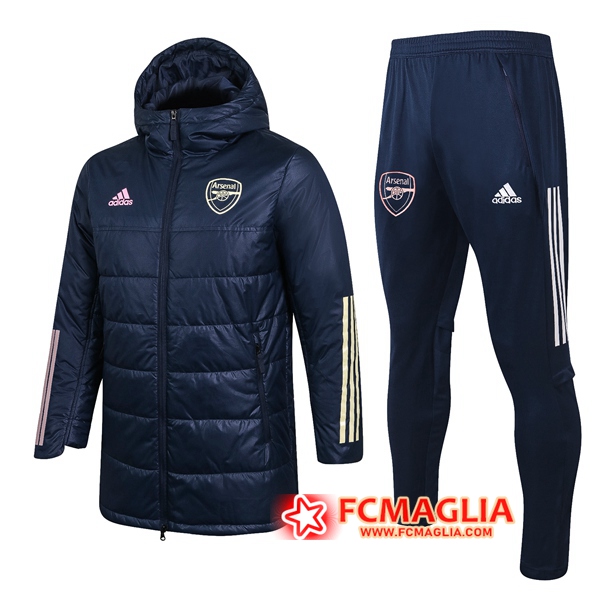 Piumino Calcio Arsenal + Pantaloni Blu Marin 2020/2021