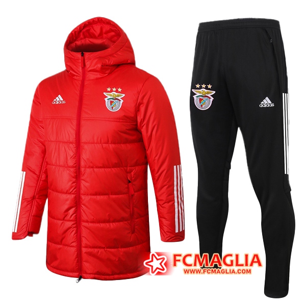 Piumino Calcio S.L Benfica + Pantaloni Rosso 2020/2021