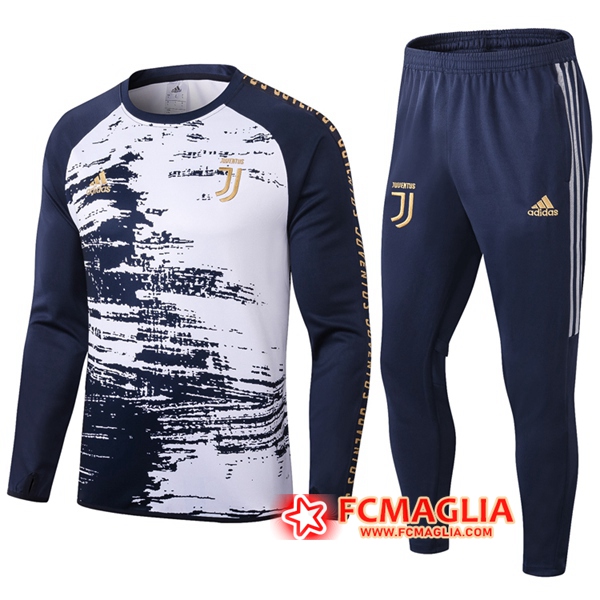 Tuta Allenamento Juventus Bambino Blu/Bianco 2020/2021 | Felpa + Pantaloni