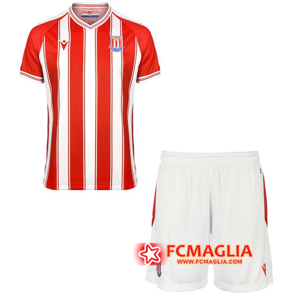 Nuove Maglia Calcio Stoke City Bambino Prima 2020/2021