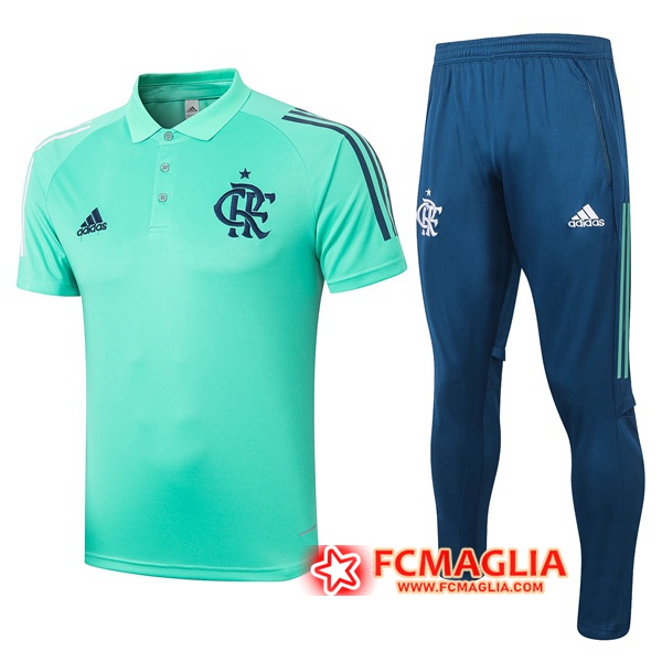 Kit Maglia Polo Flamengo + Pantaloni Verde 2020/2021