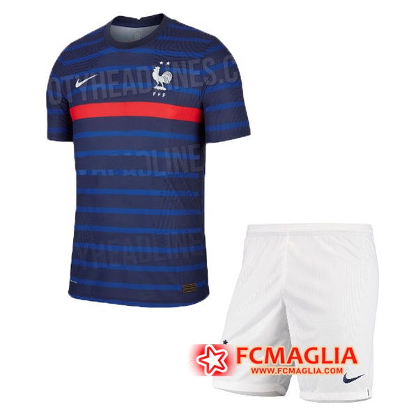Maglia Calcio Francia Bambino Prima Versione Con Perdite 2020/2021