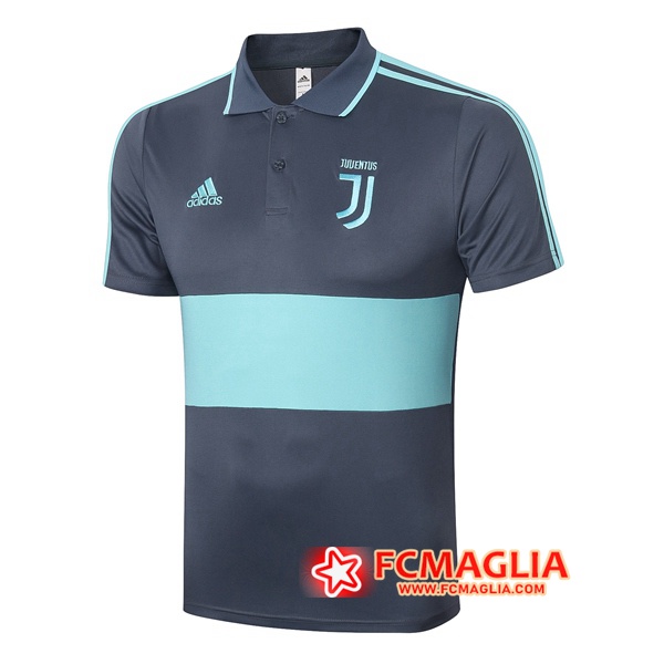 Maglia Polo Juventus Grigio Blu 2020/2021