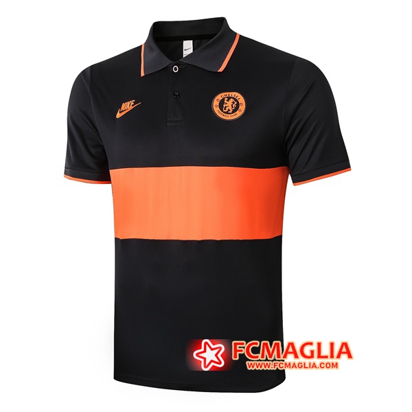 Kit Maglia Polo FC Chelsea Pantaloni Nero/Giallo 2021/2022 Online