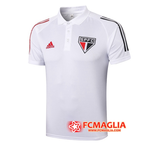 Maglia Polo Sao Paulo FC Bianco 2020/2021