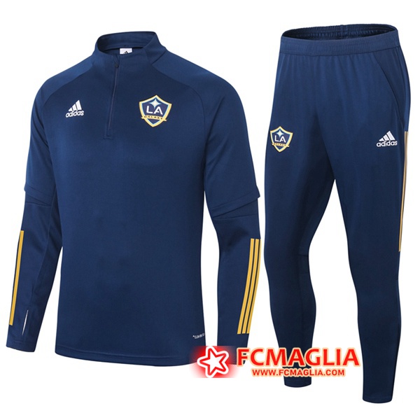Tuta Allenamento LA Galaxy Blu Reale 2020/2021 + Pantaloni Tuta Allenamento LA Galaxy Blu Reale 2020/2021 + Pantaloni