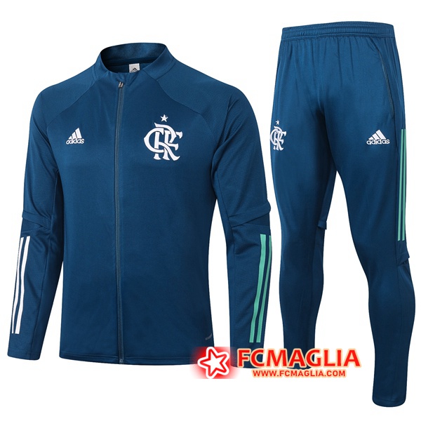 Tuta Allenamento Flamengo Blu Reale 2020/2021 Giacca + Pantaloni
