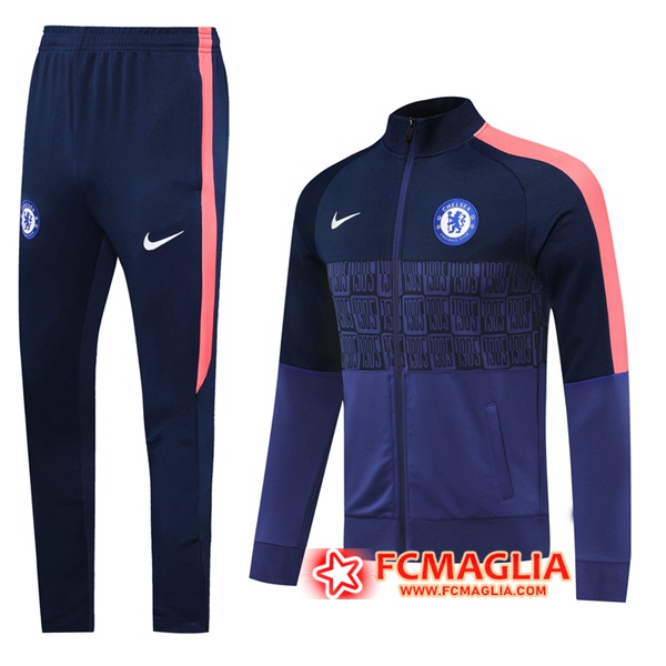 Tuta Allenamento FC Chelsea Blu 2020/2021 Giacca + Pantaloni