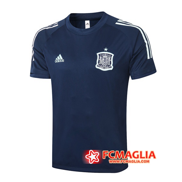 T Shirt Allenamento Spagna Blu Royal 2020/2021