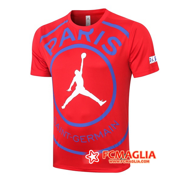 T Shirt Allenamento Paris PSG Jordan Rosso 2020/2021