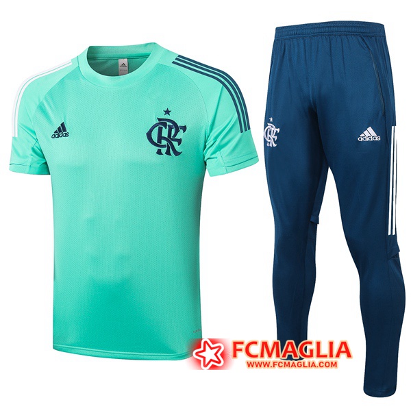 Kit Maglia Allenamento Flamengo + Pantaloni Verde 2020/2021