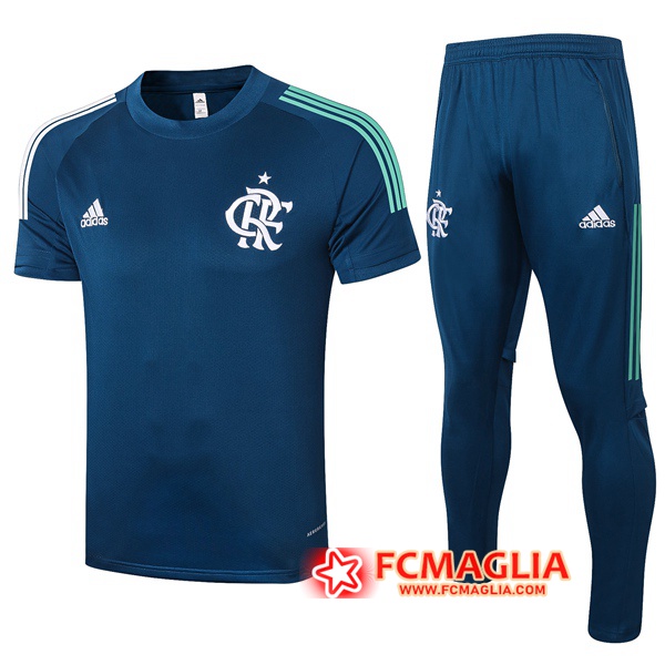 Kit Maglia Allenamento Flamengo + Pantaloni Blu Royal 2020/2021