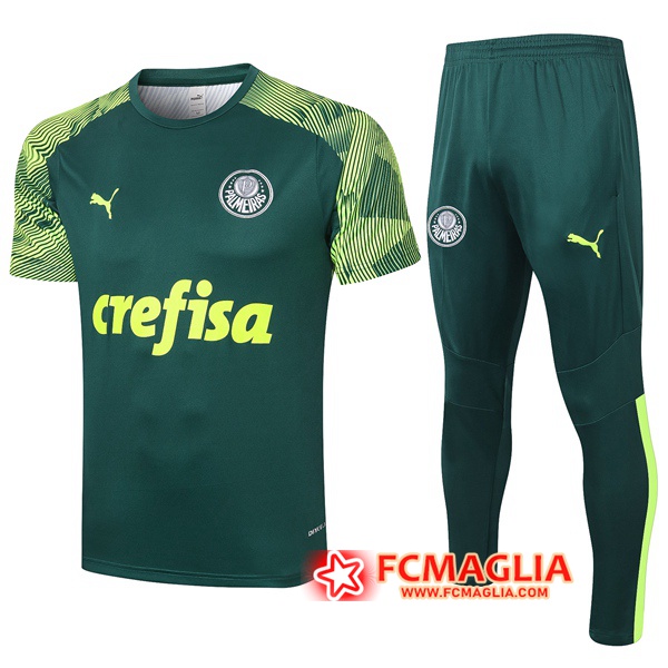 Kit Maglia Allenamento Palmeiras + Pantaloni Verde 2020/2021