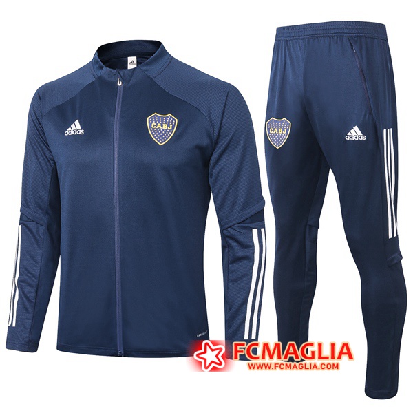 Tuta Allenamento Boca Juniors Blu Royal 2020/2021 Giacca + Pantaloni
