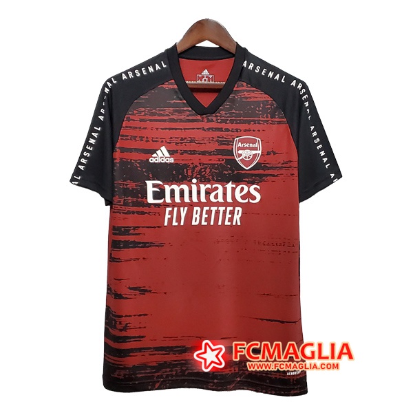 T Shirt Allenamento Arsenal Nero/Rosso 2020/2021