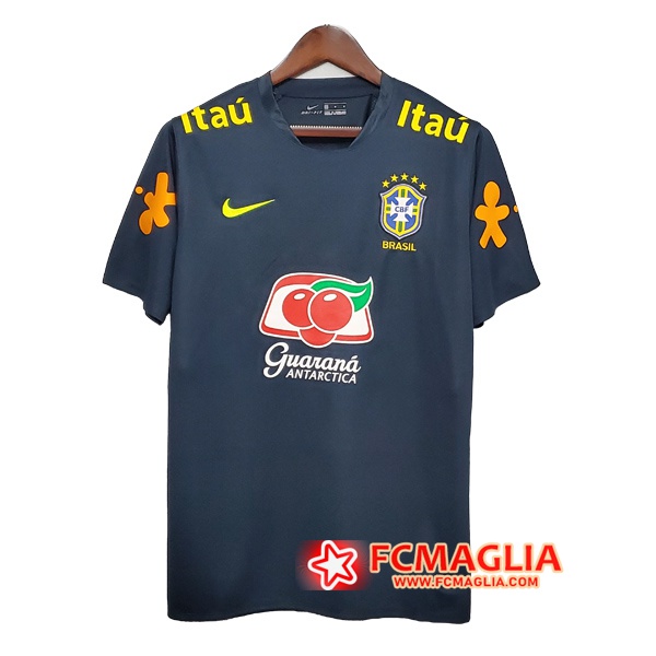 T Shirt Allenamento Brasile Grigio Scuro 2020/2021