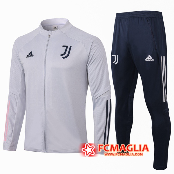 Tuta Allenamento Juventus Grigio Clair 2020/2021 Giacca + Pantaloni