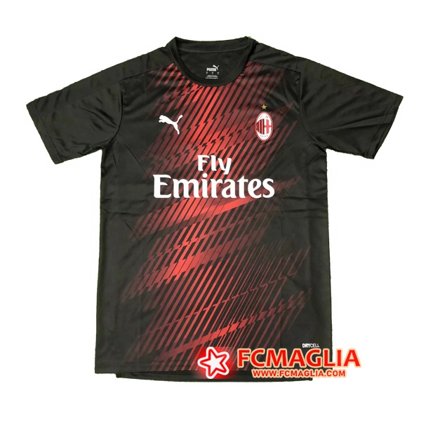 T Shirt Allenamento Milan AC Nero 2020/2021