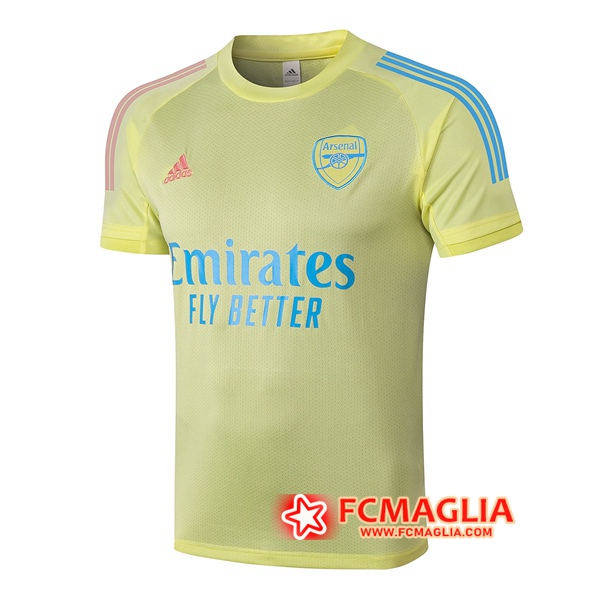 T Shirt Allenamento Arsenal Giallo 2020/2021