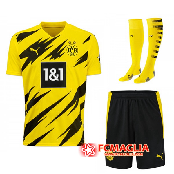 Kit Maglia Calcio Dortmund BVB Prima (Pantaloncini+Calzettoni) 2020/21