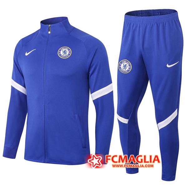 Tuta Allenamento FC Chelsea Blu 2020/2021 Giacca + Pantaloni