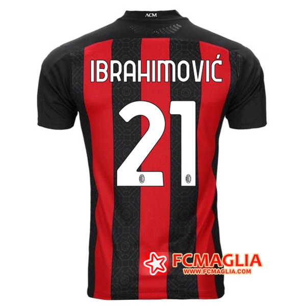 Maglia Calcio Milan AC (IBRAHIMOVIC 21) Prima 2020/2021
