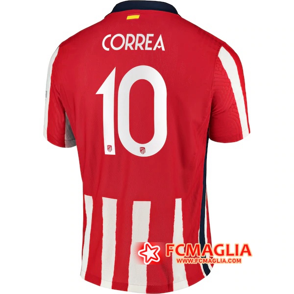 Maglia Calcio Atletico Madrid (Correa 10) Prima 2020/2021