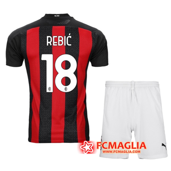 Maglia Calcio Milan AC (REBIC 18) Bambino Prima 2020/2021