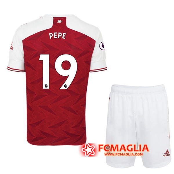 Maglia Calcio Arsenal (Pepe 19) Bambino Prima 2020/2021