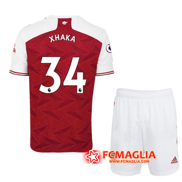 Maglia Calcio Arsenal (Granit Xhaka 34) Bambino Prima 2020/2021
