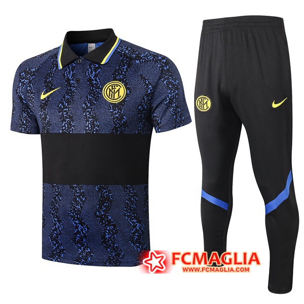 Kit Maglia Polo Inter Milan + Pantaloni Blu 2020/2021