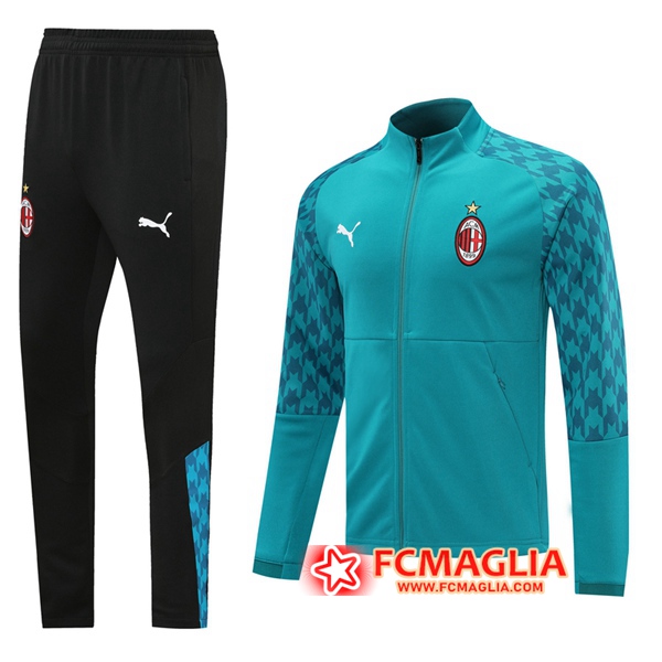 Tuta Allenamento Milan AC Blu 2020/2021 Giacca + Pantaloni