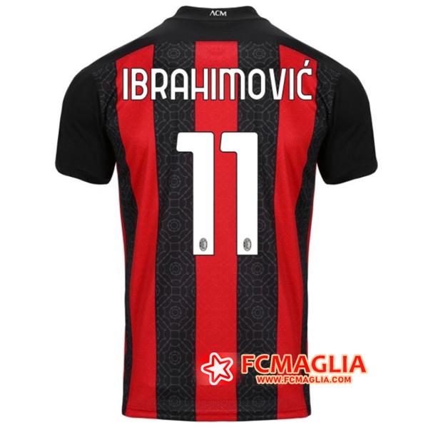 Maglia Calcio Milan AC (IBRAHIMOVIC 11) Prima 2020/2021