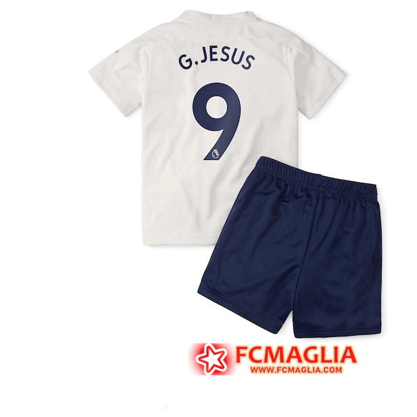 Maglia Calcio Manchester City (G.Jesus 9) Bambino Terza 2020/2021