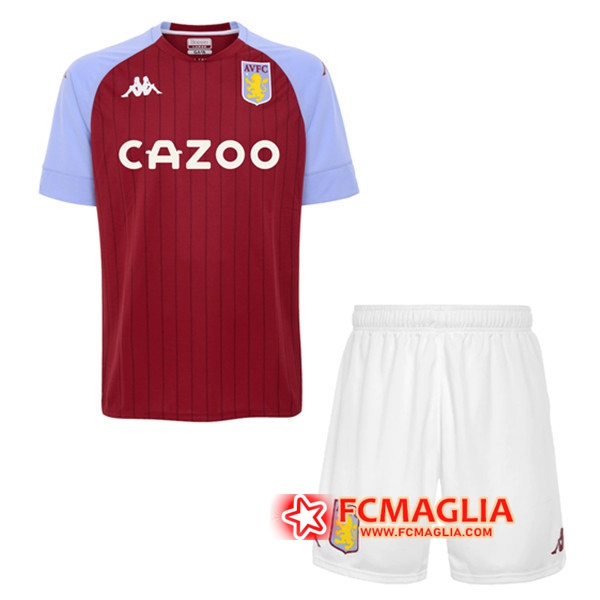 Maglia Calcio Aston Villa Bambino Prima 2020/2021