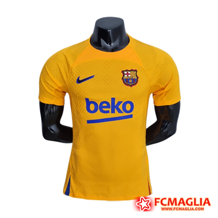 T Shirt Allenamento FC Barcelona Giallo 2022/2023