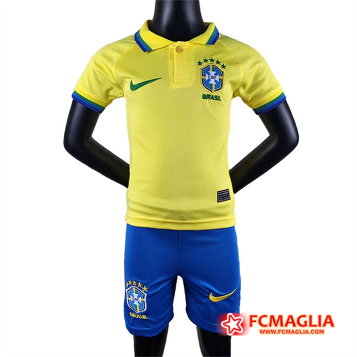 Maglie Calcio Brasile Bambino Prima 2022/2023