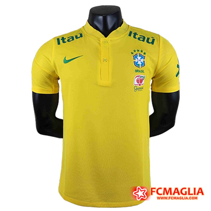 Maglia Polo Brasile Giallo 2022/2023