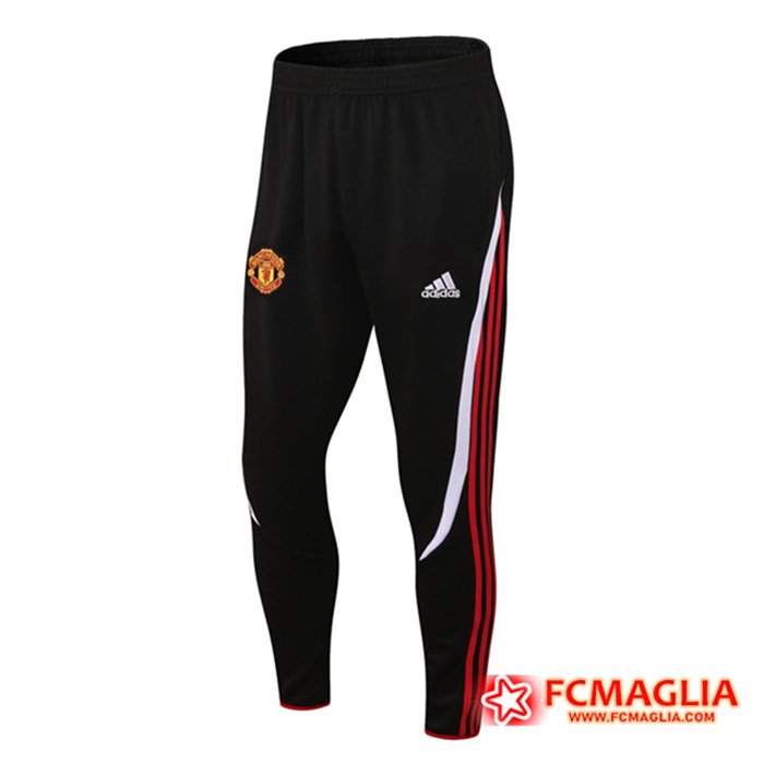 Pantaloni Da Allenamento Manchester United Nero/Rosso 2022/2023