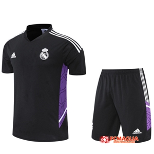 T Shirt Allenamento +Pantaloncini Real Madrid Bianco 2022/2023