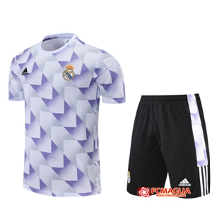 T Shirt Allenamento +Pantaloncini Real Madrid Grigio 2022/2023