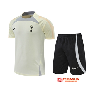 T Shirt Allenamento + Pantaloni Tottenham Hotspur Giallo 2022/2023